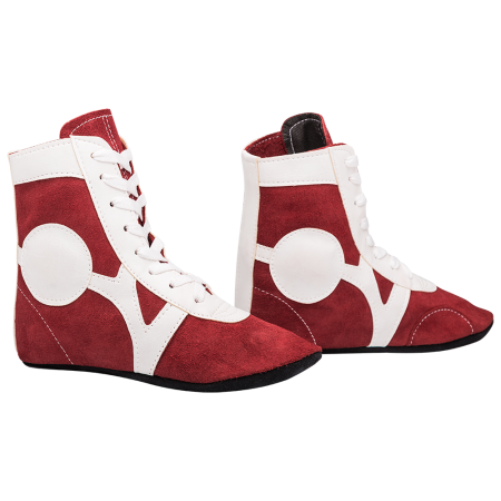 Купить Обувь для самбо RS001/2, замша, красный Rusco в Алатыре 