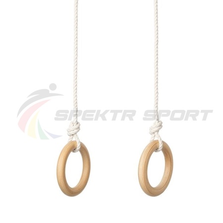 Купить Кольца гимнастические деревянные (фанера 18 мм, покрытие: эмаль, лак или пропитка) в Алатыре 