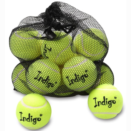 Купить Мяч для большого тенниса Indigo (12 шт в сетке) начальный уровень в Алатыре 
