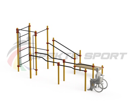 Купить Спортивный комплекс для инвалидов-колясочников WRK-D16_76mm в Алатыре 