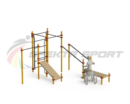 Купить Спортивный комплекс для инвалидов-колясочников WRK-D20_76mm в Алатыре 